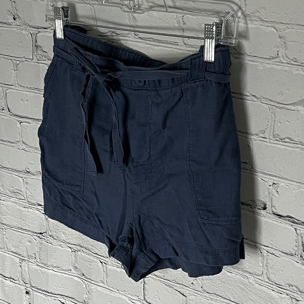 Aerie High Waist Dark Blue Shorts - Picture 2 of 3